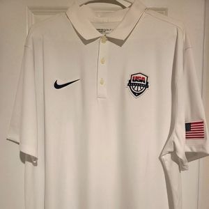 Nike USA Basketball White Polo Sz. XL